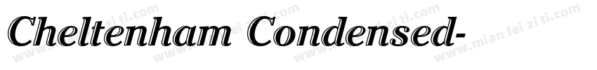 Cheltenham Condensed字体转换